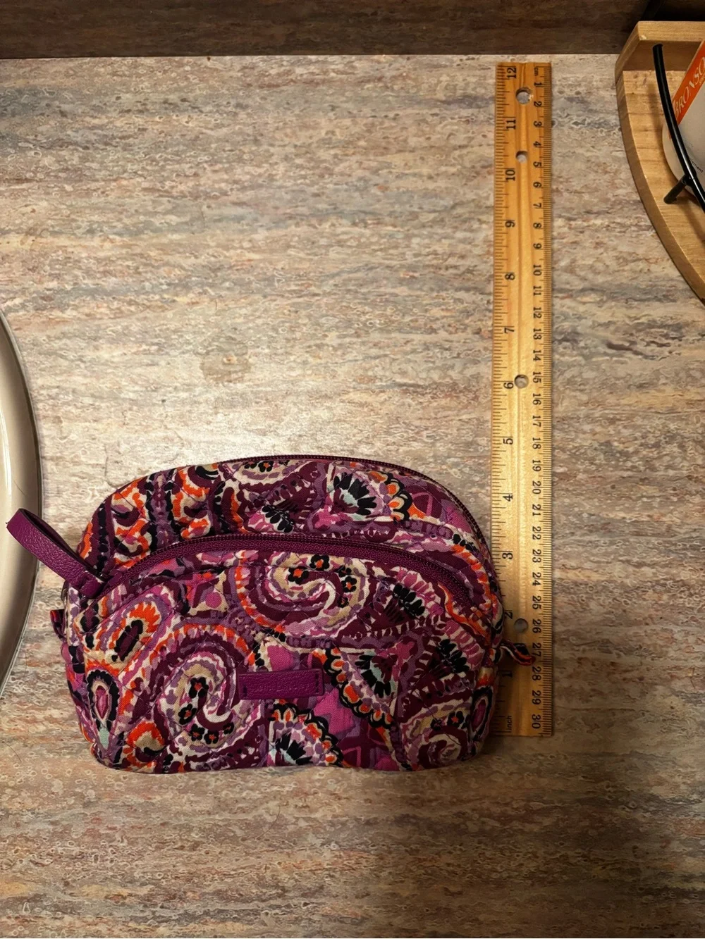 Vera Bradley Paisley Cosmetic Pouch - Purple Multi